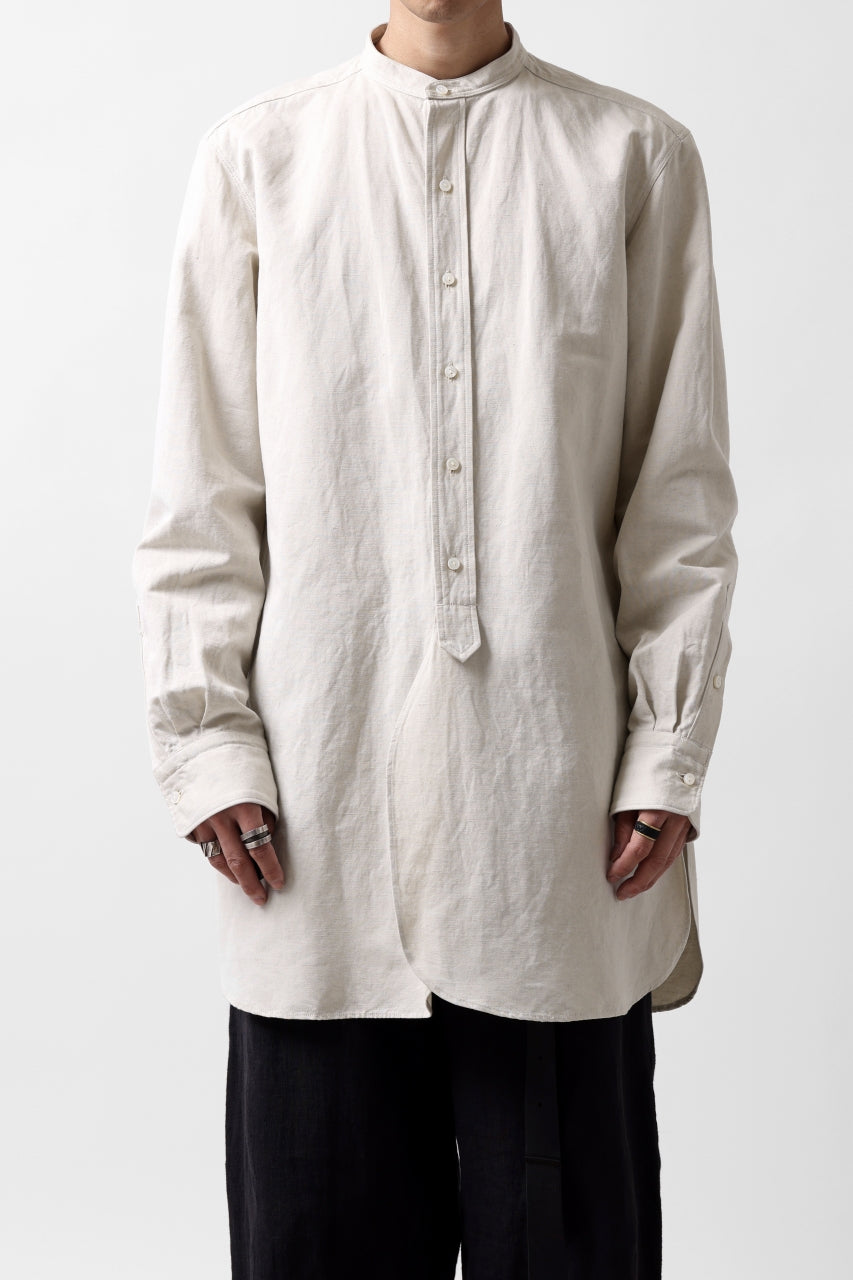 sus-sous shirt officers / C63L37 heavy poplin (NATURAL)