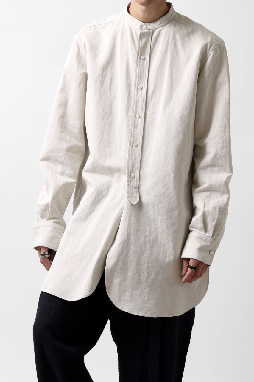 画像をギャラリービューアに読み込む, sus-sous shirt officers / C63L37 heavy poplin (NATURAL)