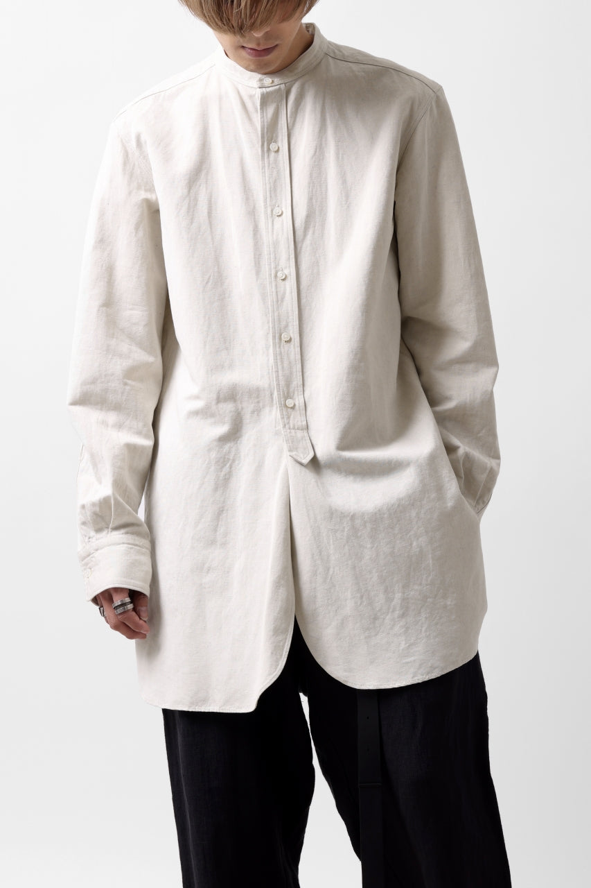 画像をギャラリービューアに読み込む, sus-sous shirt officers / C63L37 heavy poplin (NATURAL)