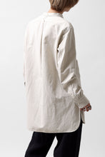 画像をギャラリービューアに読み込む, sus-sous shirt officers / C63L37 heavy poplin (NATURAL)