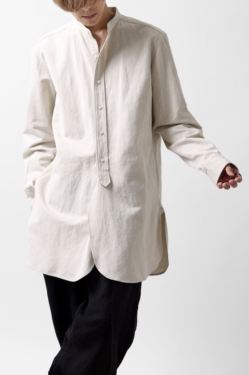 sus-sous shirt officers / C63L37 heavy poplin (NATURAL)