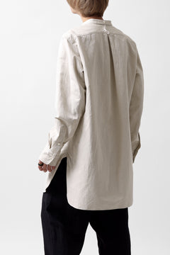 画像をギャラリービューアに読み込む, sus-sous shirt officers / C63L37 heavy poplin (NATURAL)