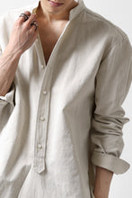 画像をギャラリービューアに読み込む, sus-sous shirt officers / C63L37 heavy poplin (NATURAL)