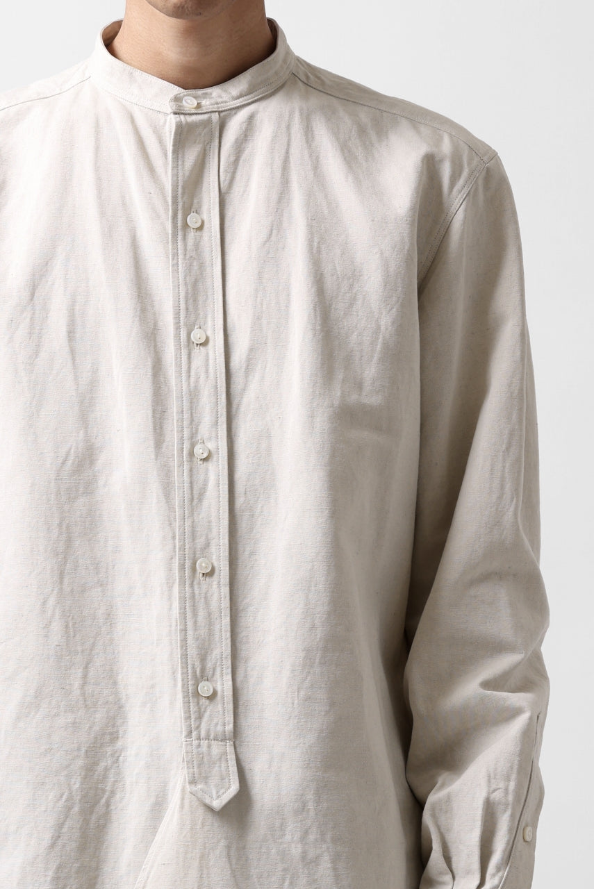 sus-sous shirt officers / C63L37 heavy poplin (NATURAL)