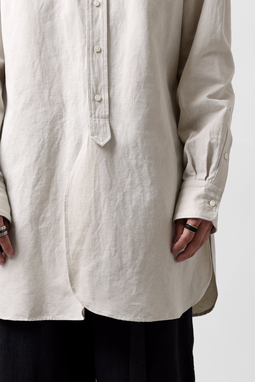 sus-sous shirt officers / C63L37 heavy poplin (NATURAL)