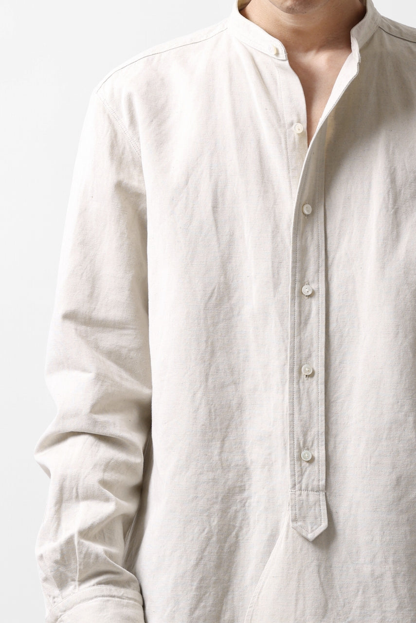 画像をギャラリービューアに読み込む, sus-sous shirt officers / C63L37 heavy poplin (NATURAL)