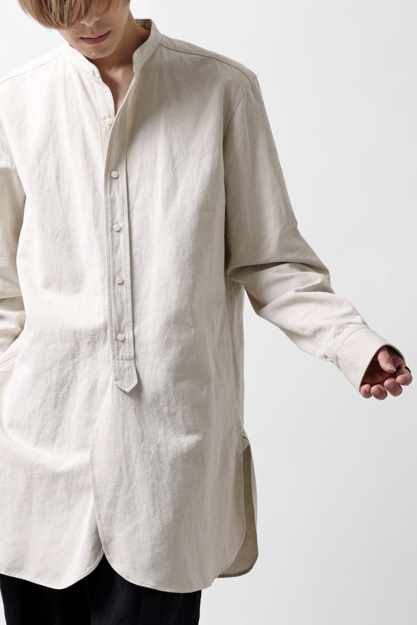 sus-sous shirt officers / C63L37 heavy poplin (NATURAL)