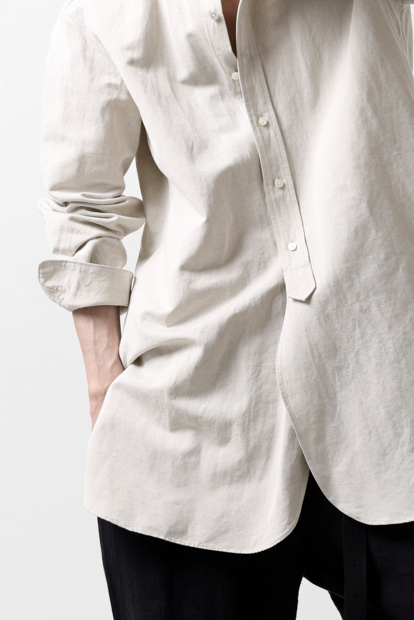 sus-sous shirt officers / C63L37 heavy poplin (NATURAL)