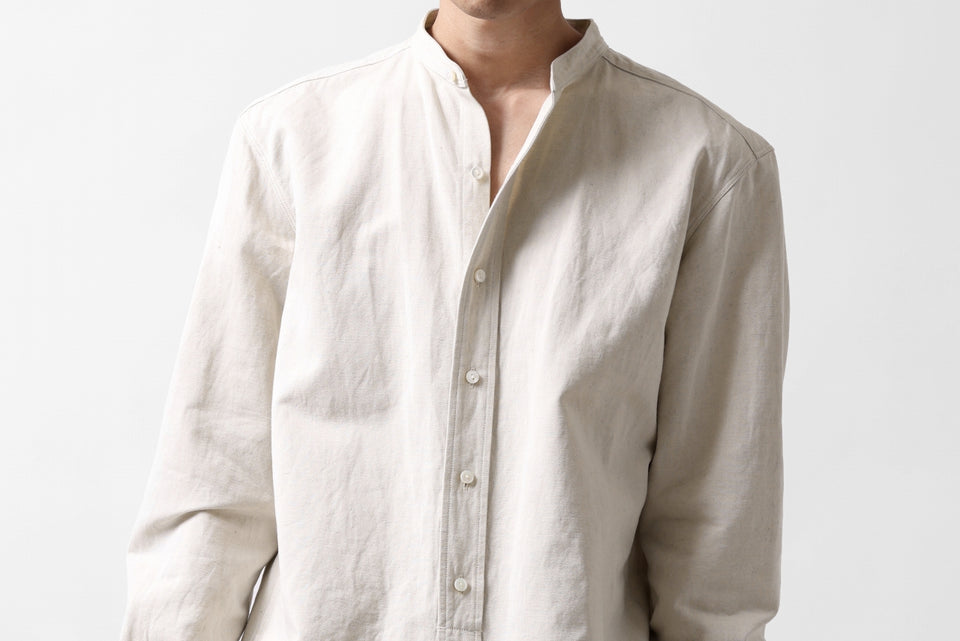 画像をギャラリービューアに読み込む, sus-sous shirt officers / C63L37 heavy poplin (NATURAL)