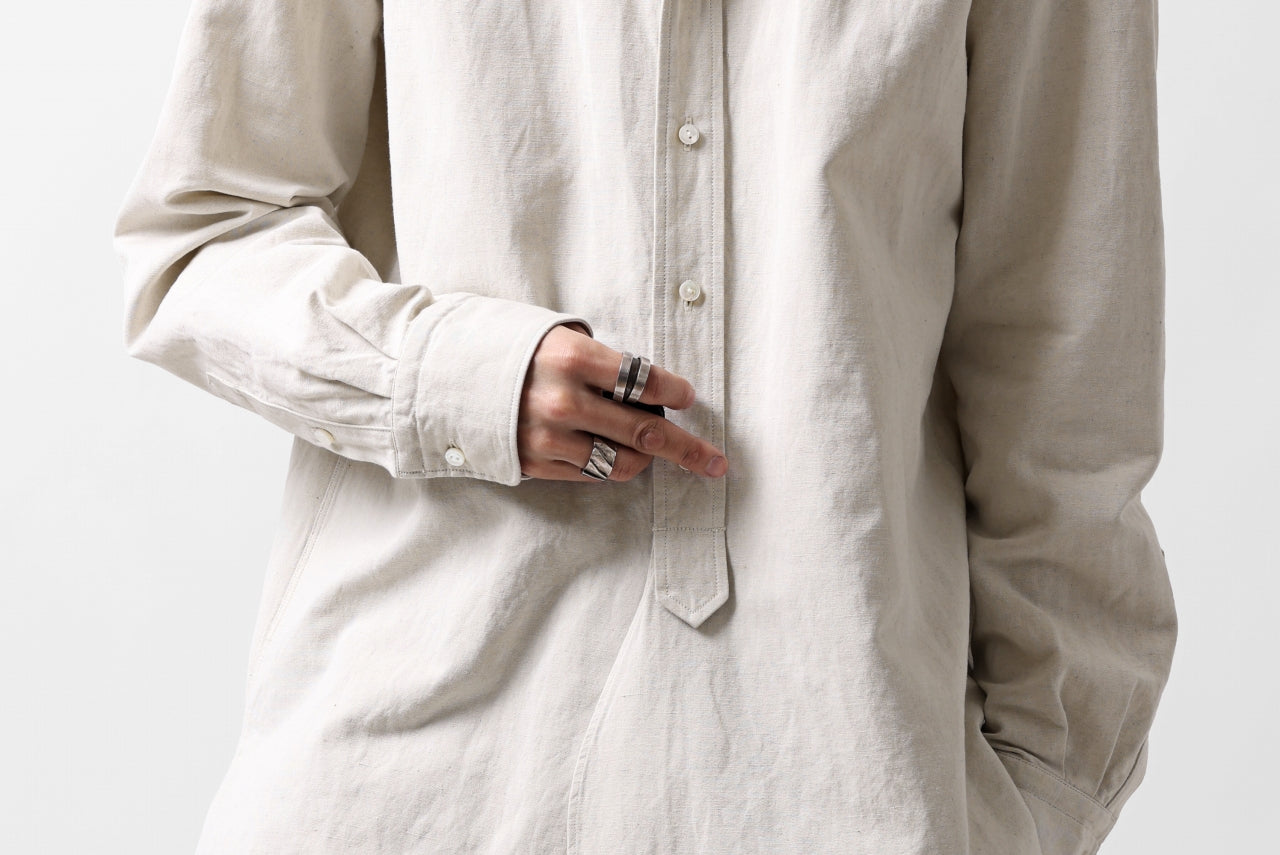 sus-sous shirt officers / C63L37 heavy poplin (NATURAL)