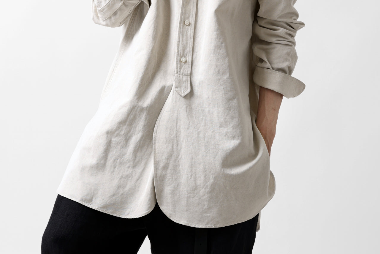 sus-sous shirt officers / C63L37 heavy poplin (NATURAL)