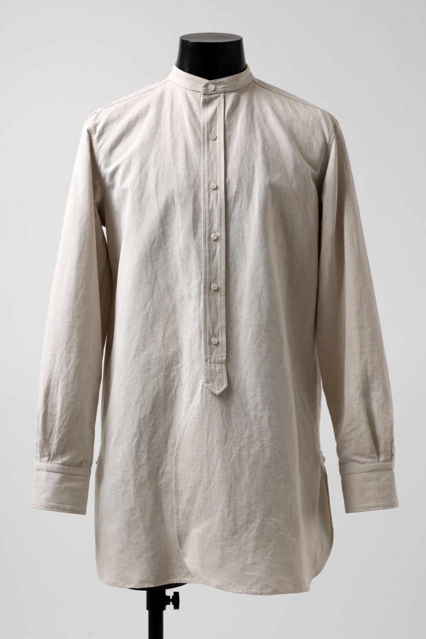 sus-sous shirt officers / C63L37 heavy poplin (NATURAL)