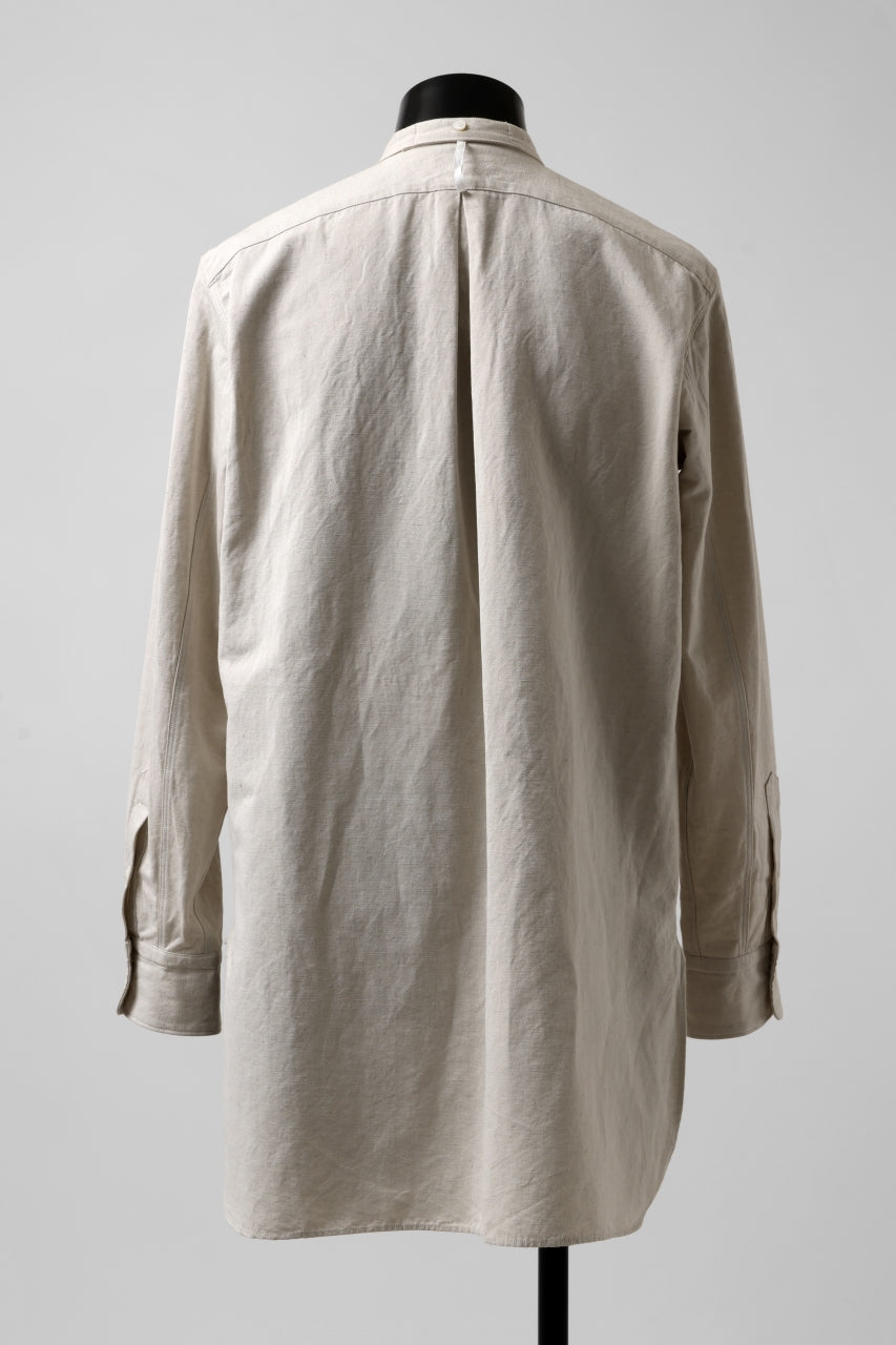 sus-sous shirt officers / C63L37 heavy poplin (NATURAL)