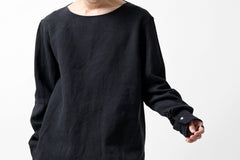 画像をギャラリービューアに読み込む, sus-sous sleeping shirt / L100 heavy poplin washer (BLACK NAVY)