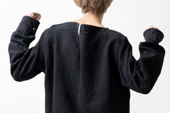 画像をギャラリービューアに読み込む, sus-sous sleeping shirt / L100 heavy poplin washer (BLACK NAVY)