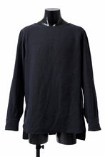 画像をギャラリービューアに読み込む, sus-sous sleeping shirt / L100 heavy poplin washer (BLACK NAVY)