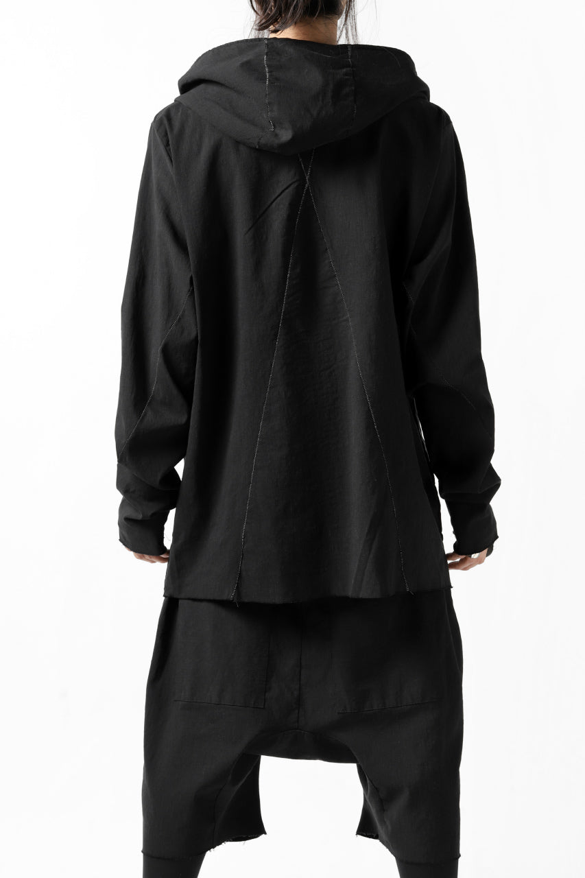 thomkrom RADICAL ZIP-POC HOODED JACKET (BLACK)