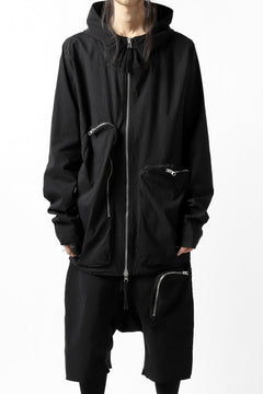 画像をギャラリービューアに読み込む, thomkrom RADICAL ZIP-POC HOODED JACKET (BLACK)