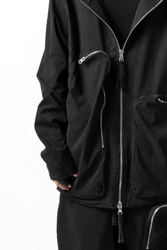 画像をギャラリービューアに読み込む, thomkrom RADICAL ZIP-POC HOODED JACKET (BLACK)