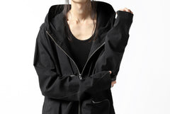 画像をギャラリービューアに読み込む, thomkrom RADICAL ZIP-POC HOODED JACKET (BLACK)