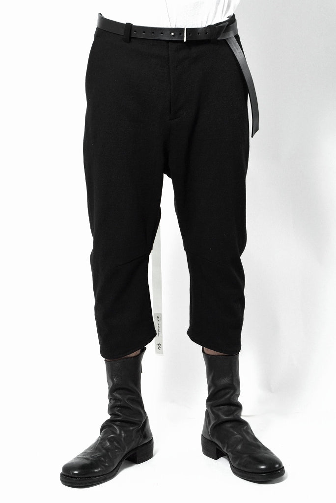 N/07 Pant "7" [c/medium jersey | 3dimension curved cropped] (BLACK)