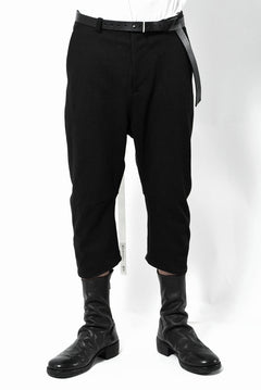 Load image into Gallery viewer, N/07 Pant &quot;7&quot; [c/medium jersey | 3dimension curved cropped] (BLACK)