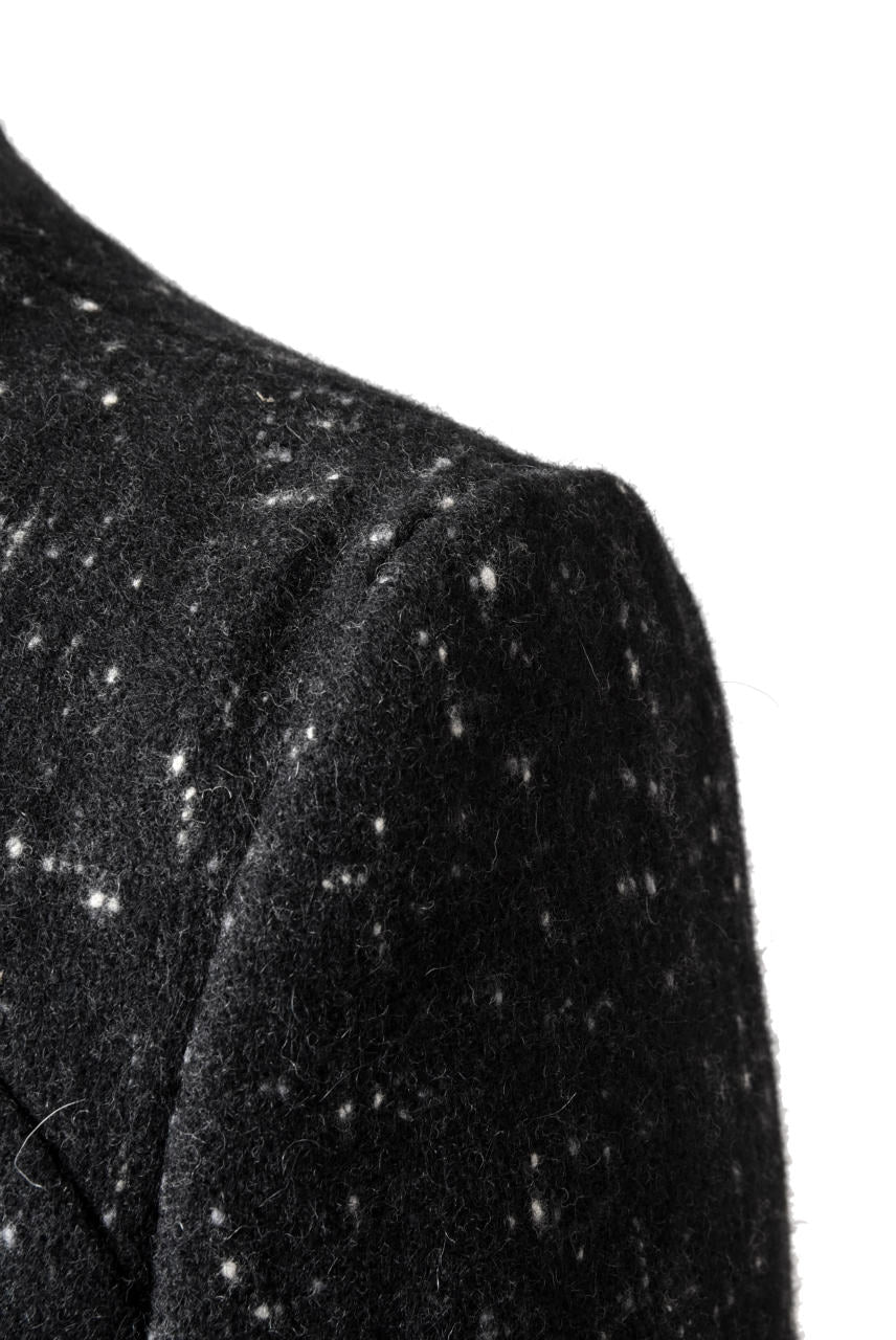 N/07 exclusive Padded Middle Coat / Wool Double-weave (SNOW BLACK)