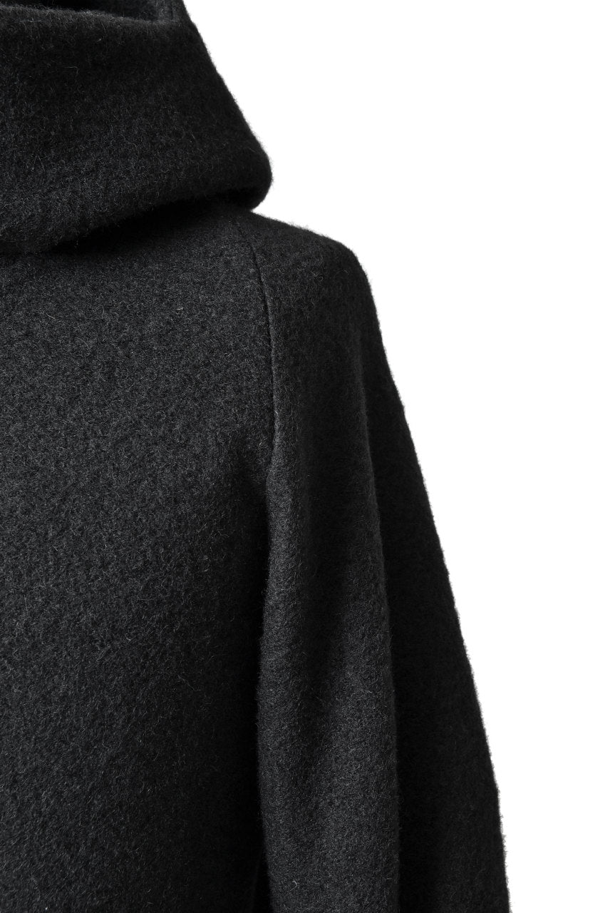 画像をギャラリービューアに読み込む, SOSNOVSKA exclusive DRAPED COCOON LONGSLEEVE HOODIE KNIT (BLACK STRIPE)