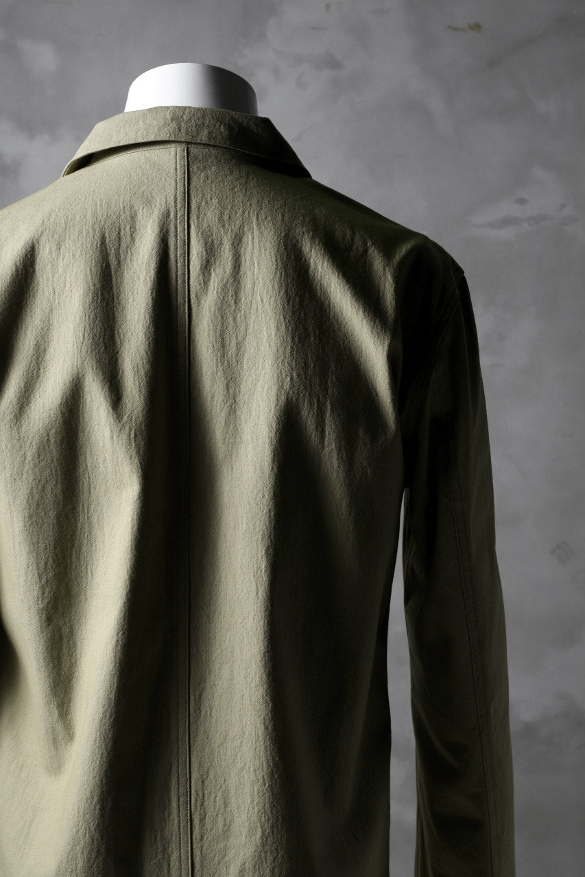 Load image into Gallery viewer, blackcrow worker shirt jacket / cotton woven (BEIGE)