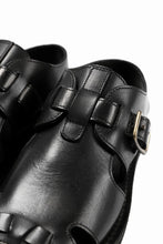 Load image into Gallery viewer, sus-sous sandal shoes / italy oiled cow leather *hand dyed (BLACK BROWN)