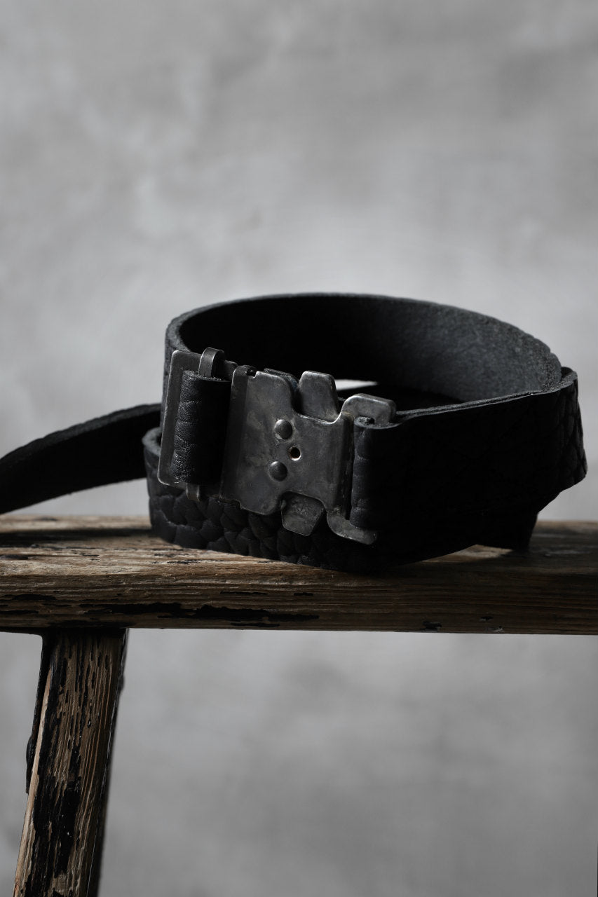 ierib exclusive detachable buckle belt / bull onepiece (BLACK)
