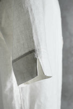 画像をギャラリービューアに読み込む, N/07 exclusive Henley Tunica Top [ Pure Linen Weave ] (WHITE)