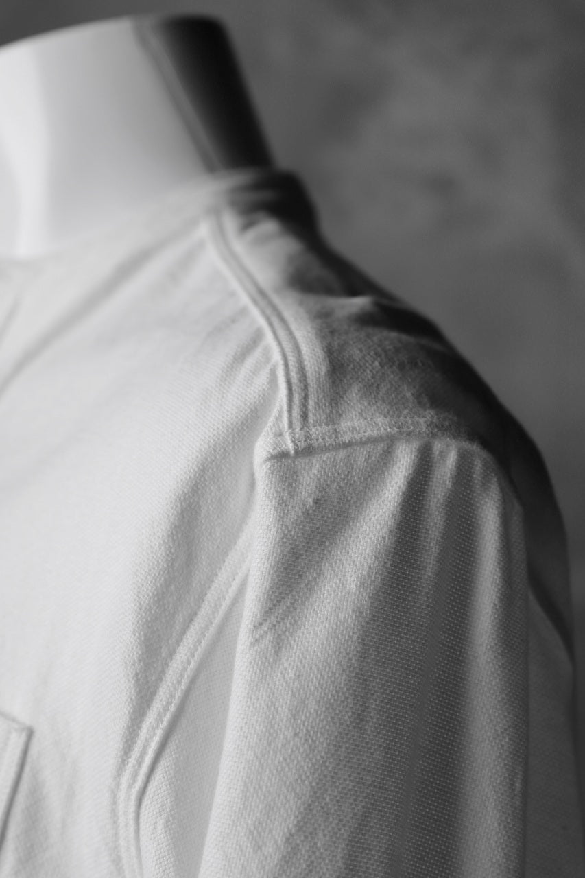 Load image into Gallery viewer, sus-sous band collar shirt #HOKKOH / C100 3/2 OX (WHITE)