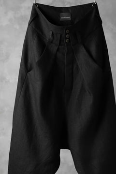 画像をギャラリービューアに読み込む, SOSNOVSKA exclusive CLOWN STYLE LINEN PANTS (BLACK)