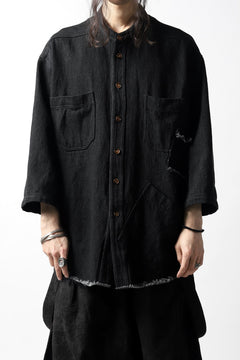 Load image into Gallery viewer, A.F ARTEFACT exclusive ENGINEER SHIRT-JKT / LOW COUNT DENIM (BLACK)