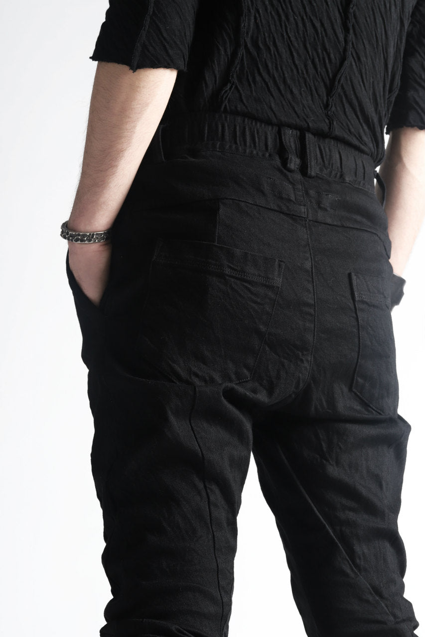 画像をギャラリービューアに読み込む, A.F ARTEFACT FITTED STRETCH LONG PANTS / COMBI FABRIC (BLACK)