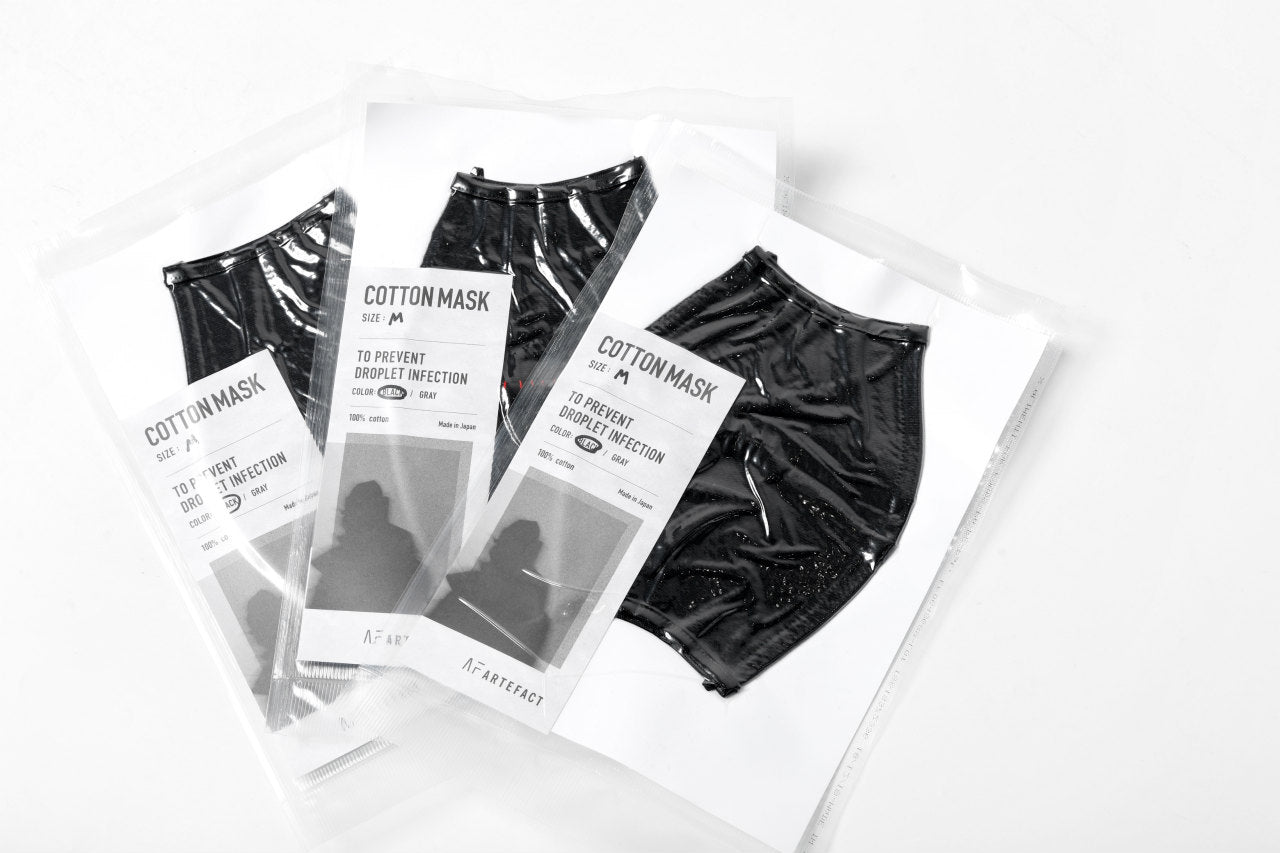 A.F ARTEFACT exclusive FACE COVERED MASK (BLACK x BLACK)