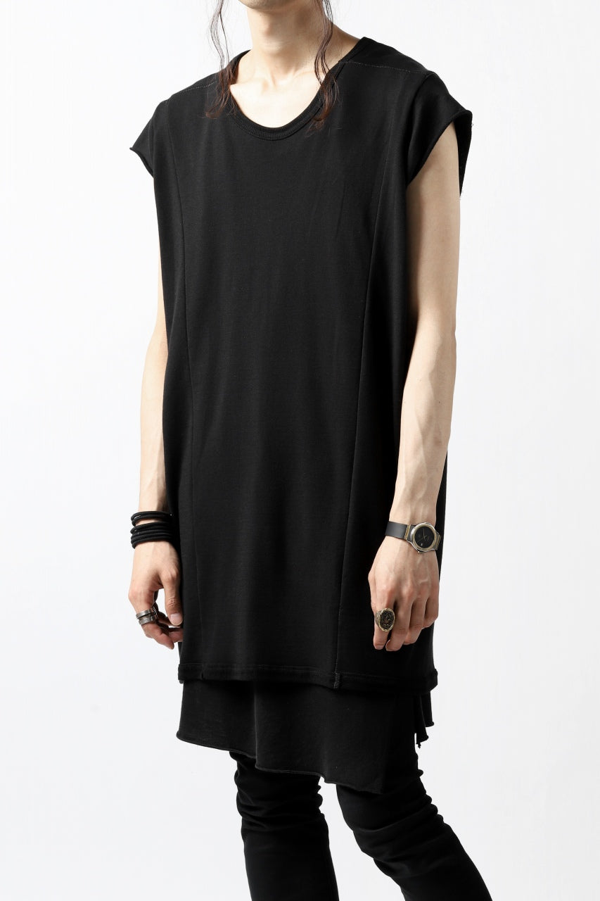 A.F ARTEFACT FRENCH-TERRY LONG TOPS (BLACK)