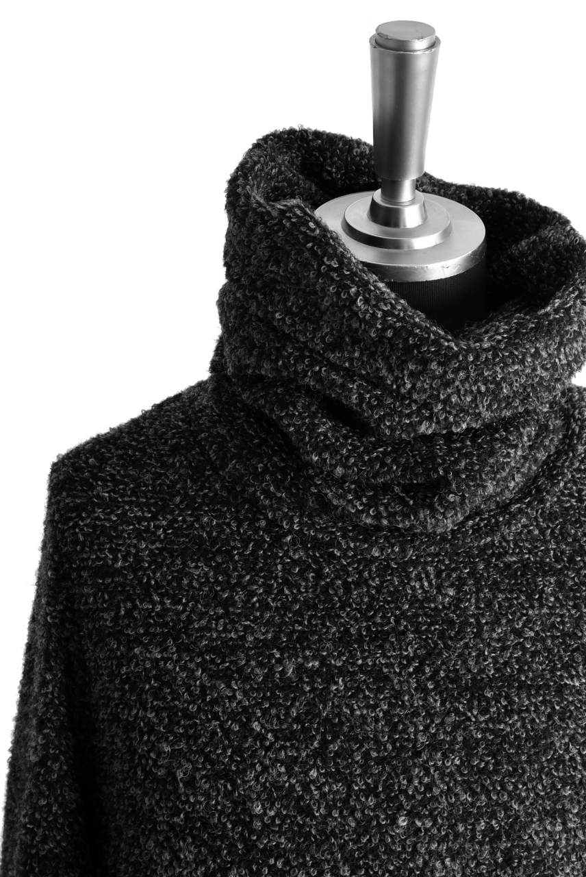 画像をギャラリービューアに読み込む, A.F ARTEFACT exclusive LOOPKNIT HIGHNECK TOP (BLACK×GREY)