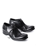 Load image into Gallery viewer, LEON EMANUEL BLANCK x Dimissianos &amp; Miller DISTORTION SCAR LACED DERBY / GUIDI HORSE OILED (BLACK)