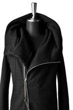 画像をギャラリービューアに読み込む, N/07 Wrap Hooded Jacket / Woolring Fleece (BLACK)