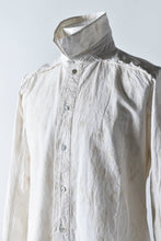 Load image into Gallery viewer, Aleksandr Manamis LAYERED PLACKET SHIRT / Tea Stain Dyed