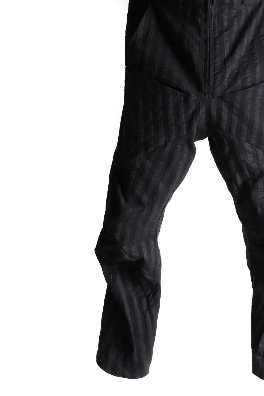 LEON EMANUEL BLANCK FORCED 6POCKET STRETCH ANKLE PANTS (BLACK STRIPE)