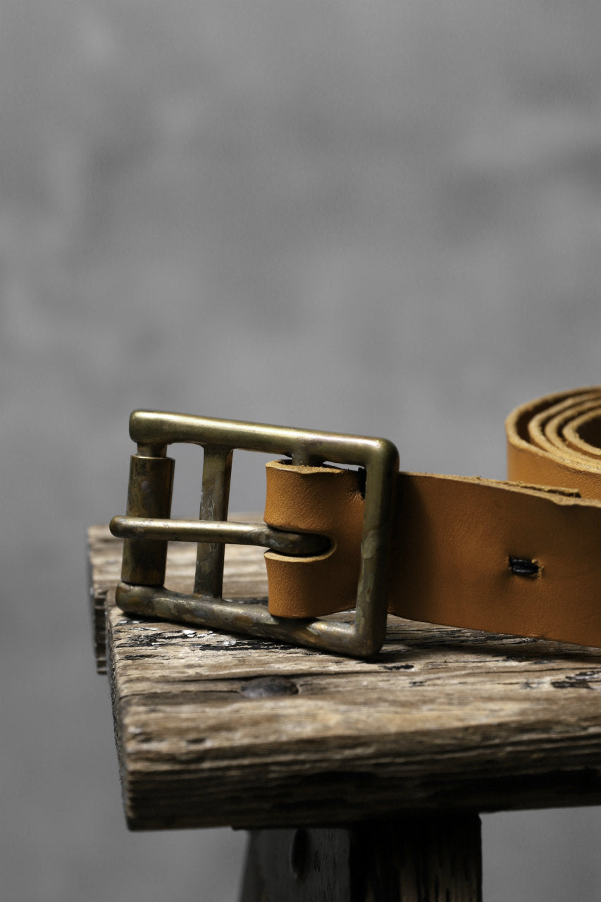 Load image into Gallery viewer, ESDE Brücke Cow Leather Belt (MUSTARD)