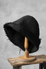 Load image into Gallery viewer, SOSNOVSKA RAW EDGES HAT (BLACK)