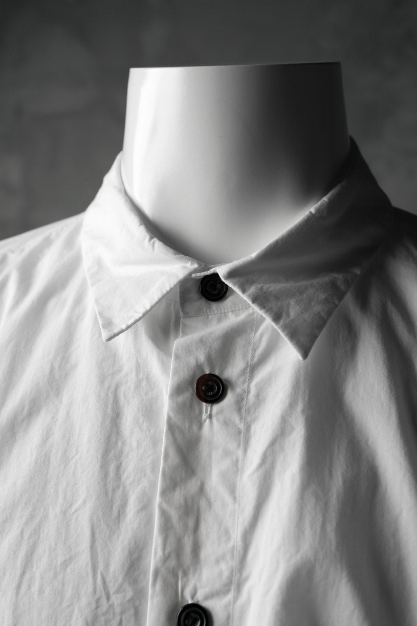 KLASICA SABRON BUTTON FRY SHIRT / TYPE-WRITER CLOTH (WHITE)