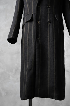 画像をギャラリービューアに読み込む, Aleksandr Manamis Double Breasted Stripe Coat