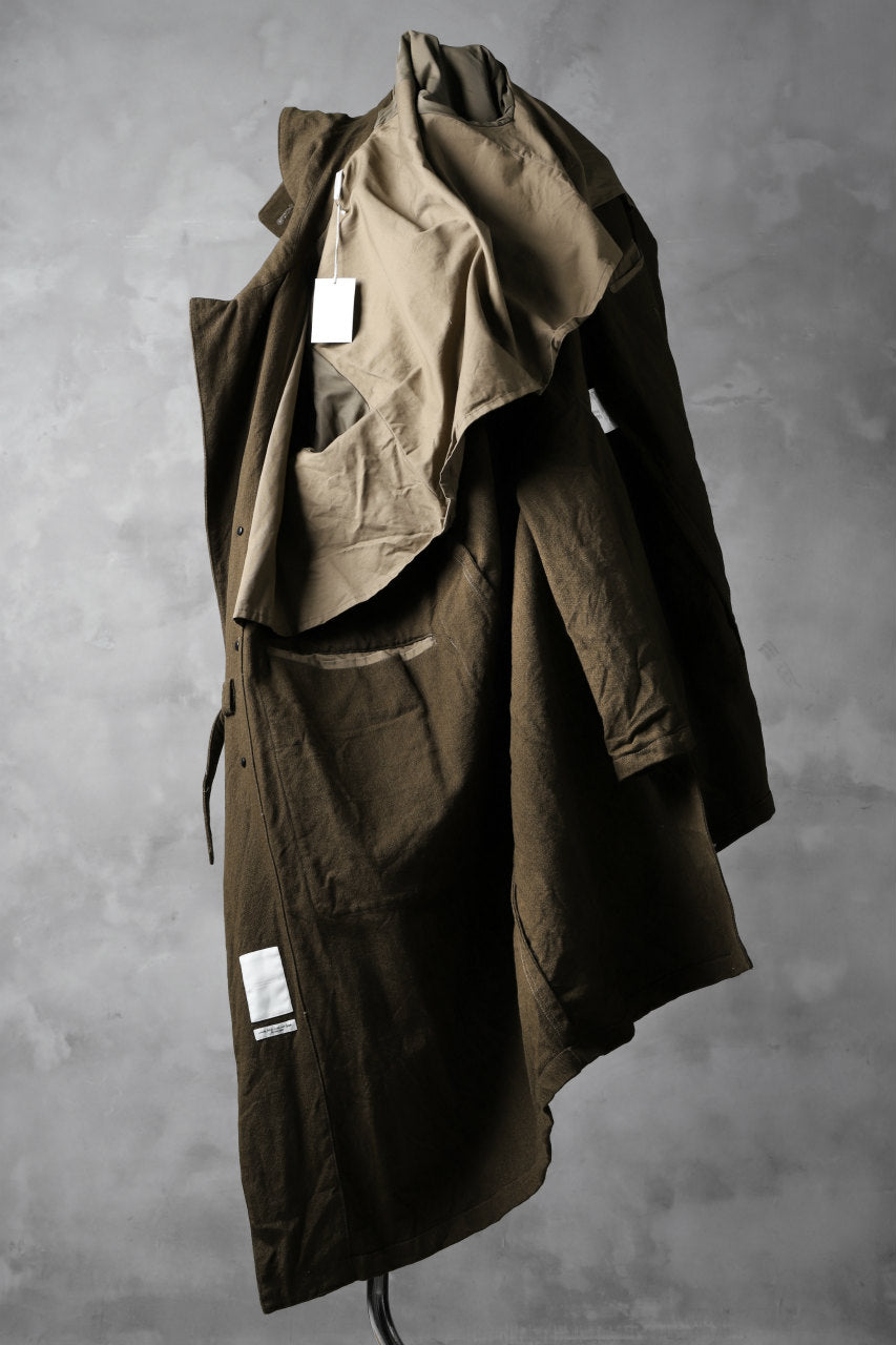 sus-sous motorcycle coat MK-2 / C60L40 4/1 Cloth (BROWN KHAKI)