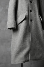 画像をギャラリービューアに読み込む, sus-sous foot guards great coat / W100 Harris melton raised washer (TOP GREY BEIGE)