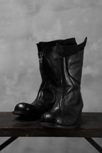 Load image into Gallery viewer, LEON EMANUEL BLANCK DISTORTION TALL BOOT / GUIDI OILED HORSE (BLACK)